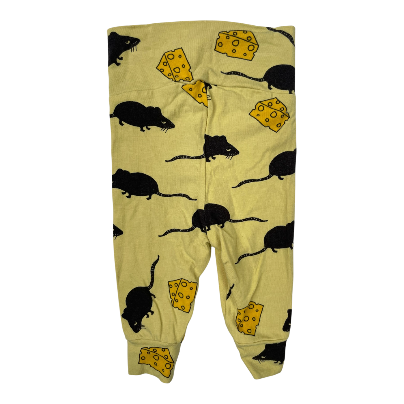 Mini Rodini mouse leggings, yellow | 56cm