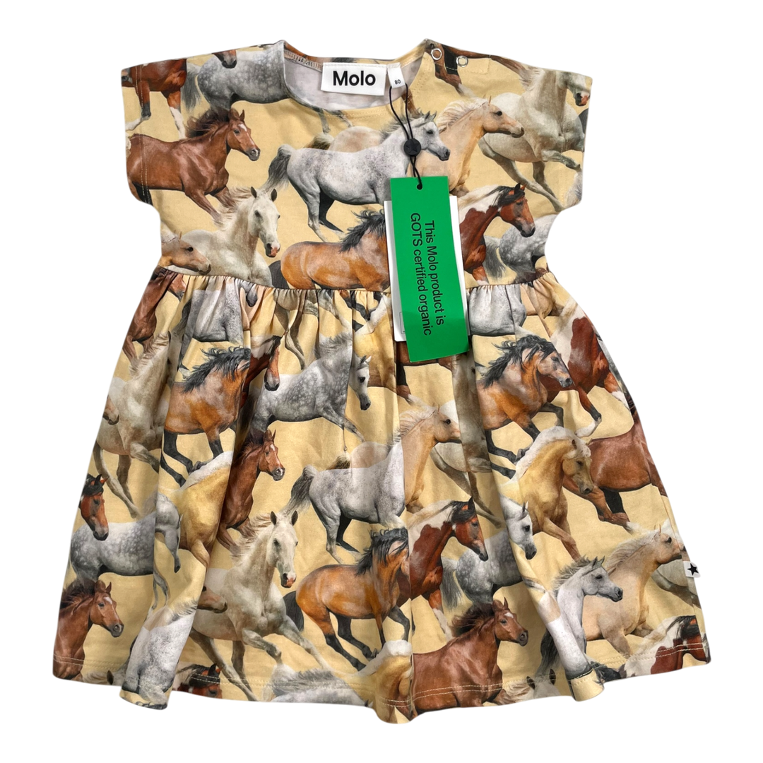 mini rodini horse dress Molo channi dress, horse print