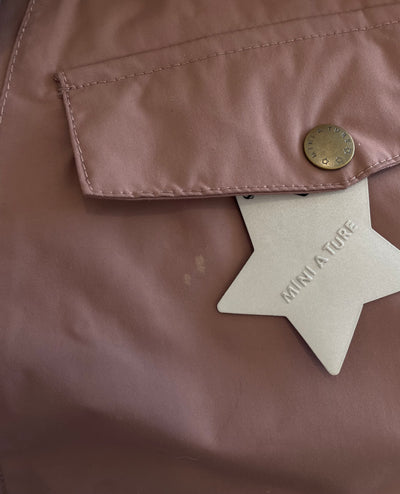 Mini A Ture matwang fleece lined winter anorak, rasberry | 98cm