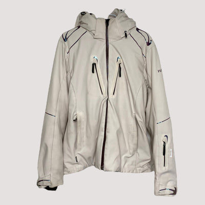 winter shell jacket, ivory | woman 38