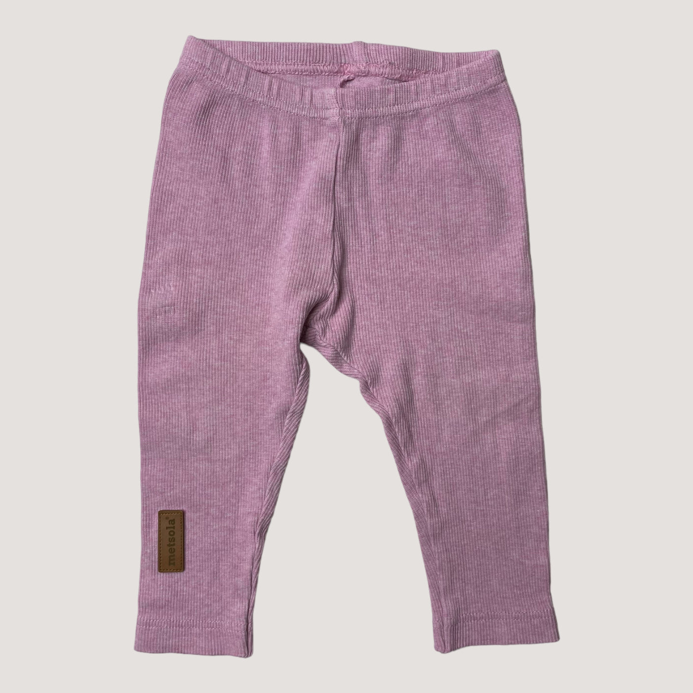 rib leggings, pink | 74/80cm