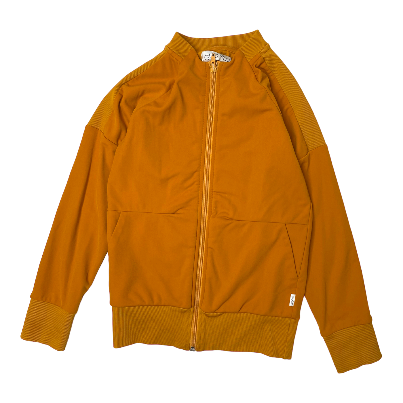 Gugguu tracksuit jacket, orange | 128cm