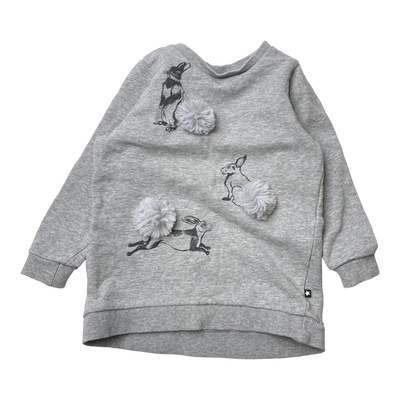 Molo sweatshirt, bunny | 98/104cm