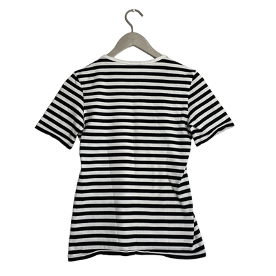 Marimekko stripe t-shirt, black and white | woman S