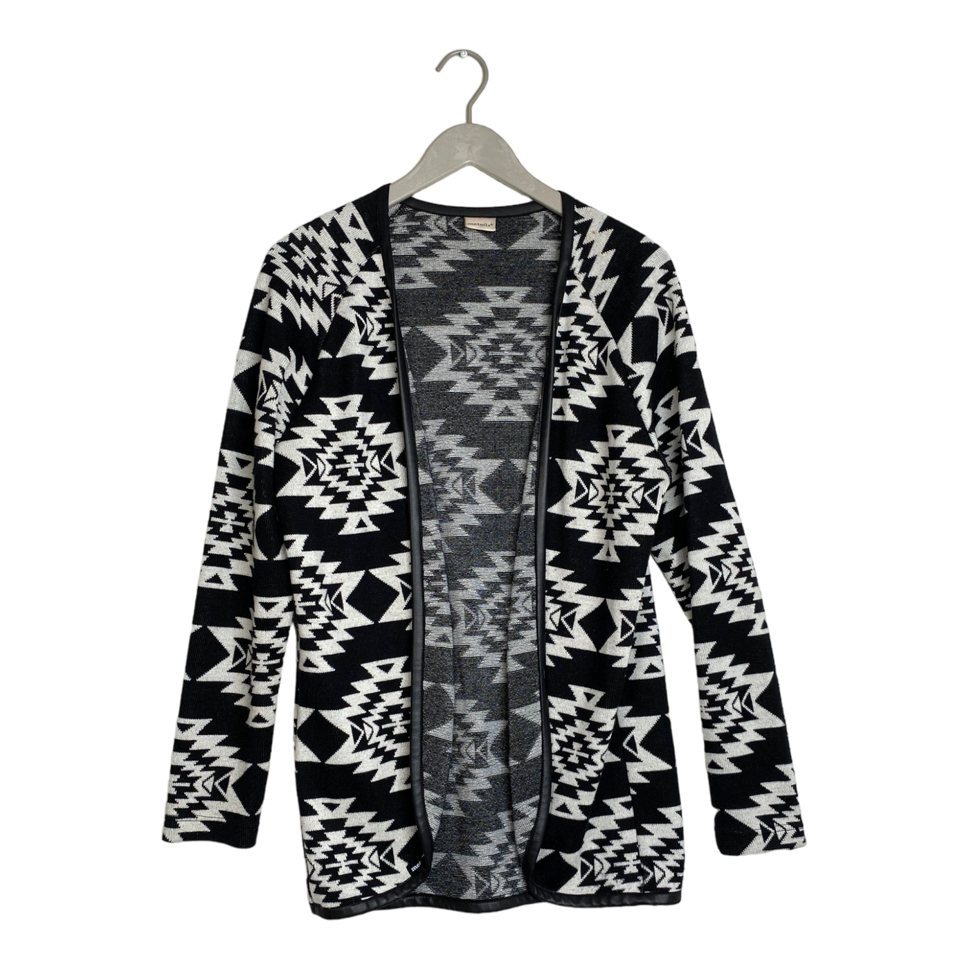 Metsola knitted cardigan, black & white | woman L