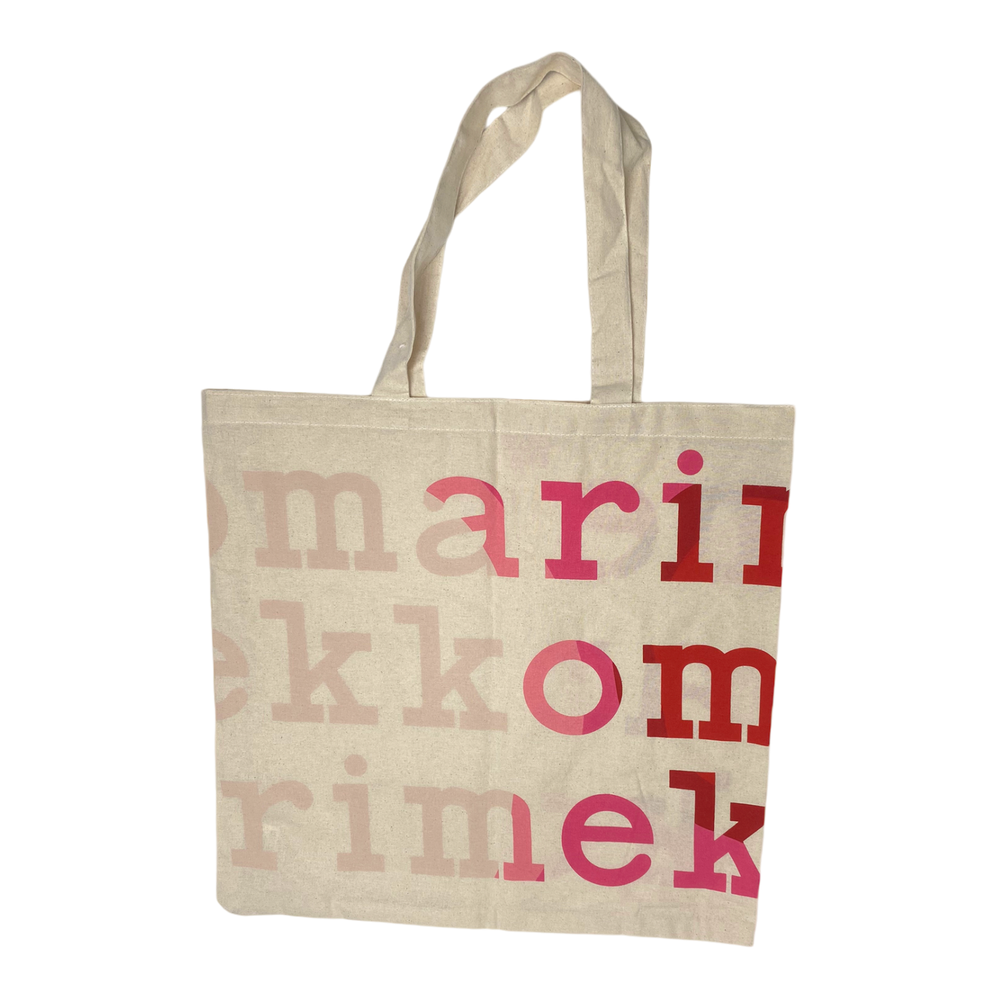 Marimekko canvas logo bag, pink/cream | onesize