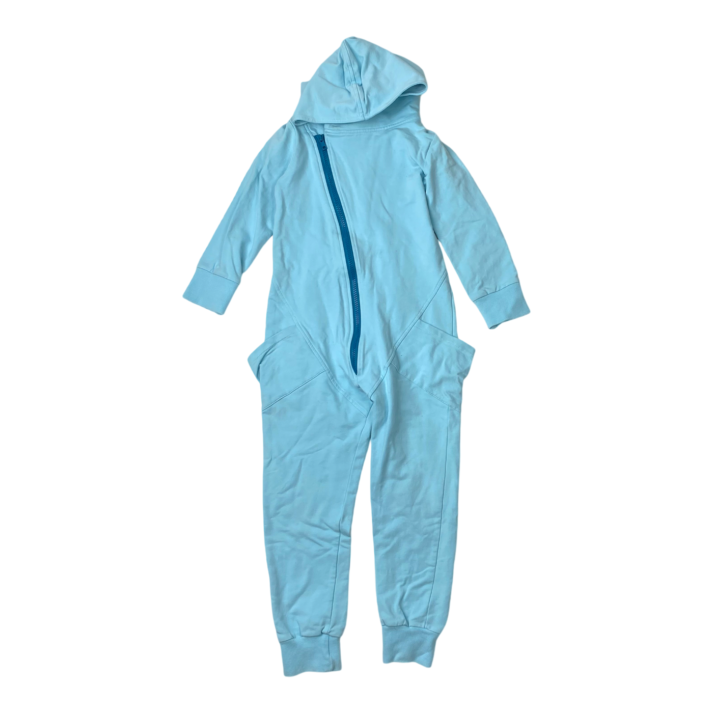 Gugguu sweat jumpsuit, sky blue | 116cm