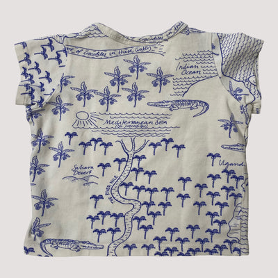 t-shirt, croco map | 68/74cm