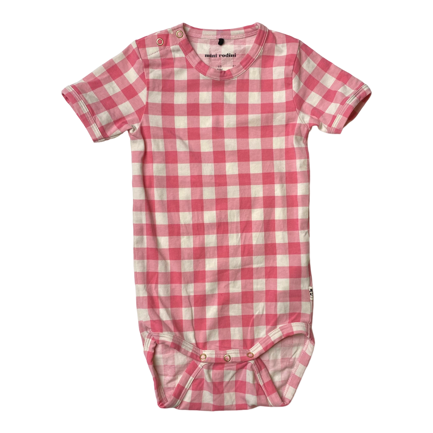 Mini Rodini body, check | 74cm