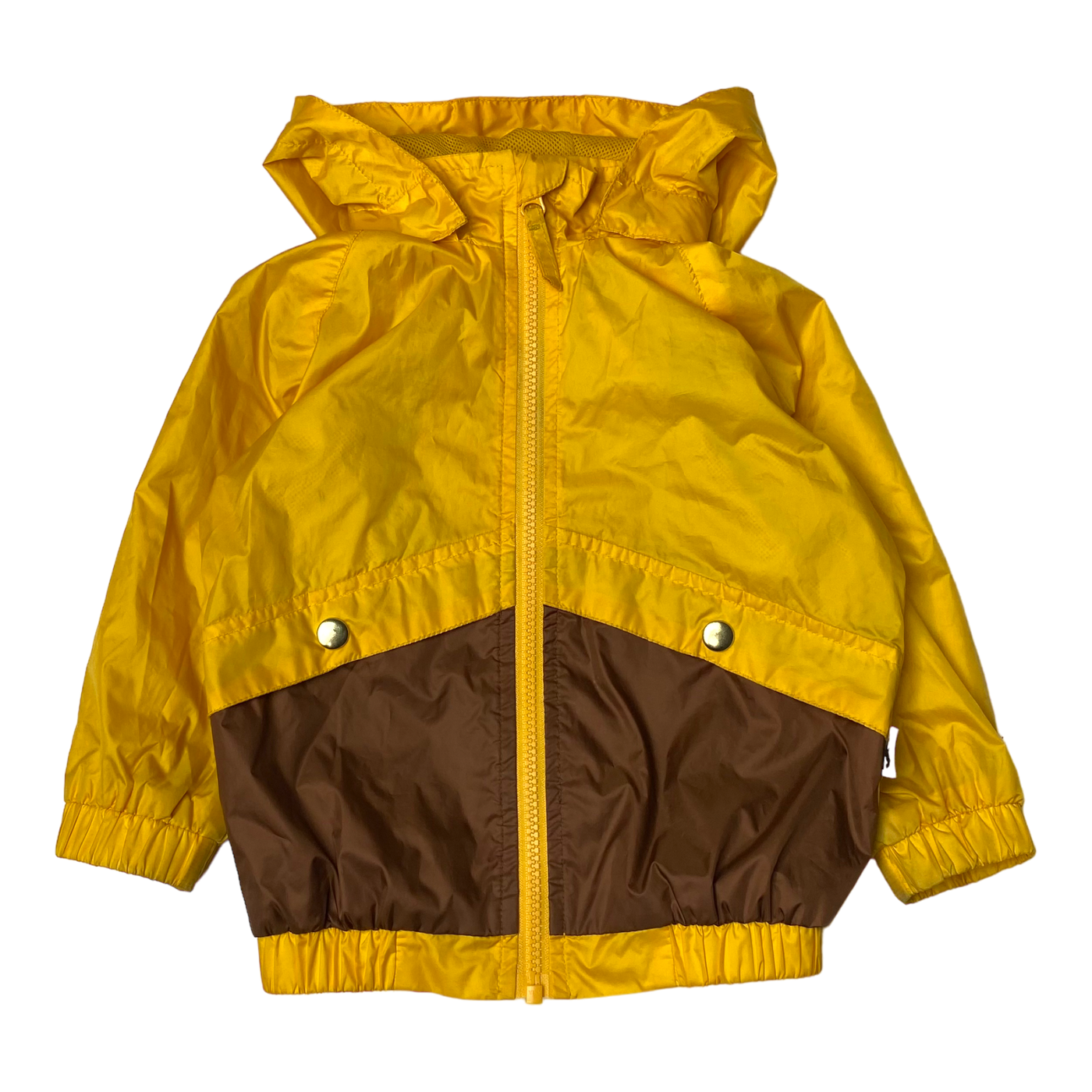 Mini Rodini windbreaker jacket, yellow | 89/86cm