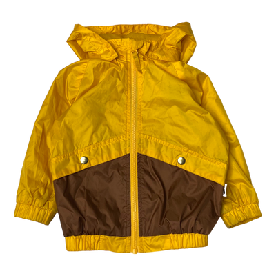 Mini Rodini windbreaker jacket, yellow | 89/86cm