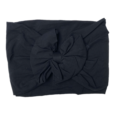 Kaiko bow headwrap, black | 5-8y