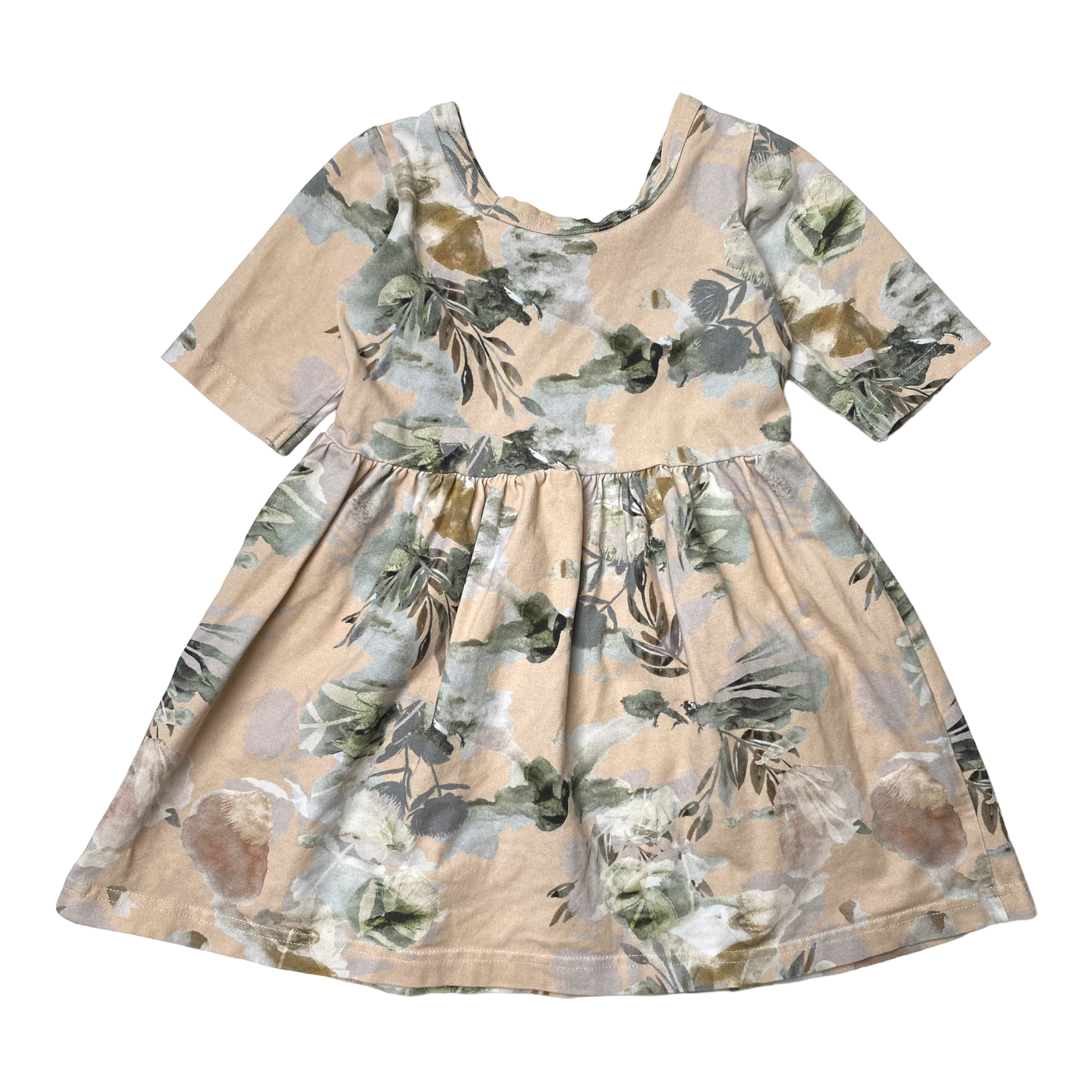 Kaiko dress, spring garden | 86/92cm