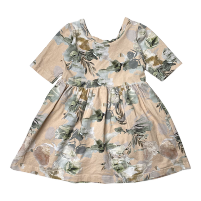 Kaiko dress, spring garden | 86/92cm