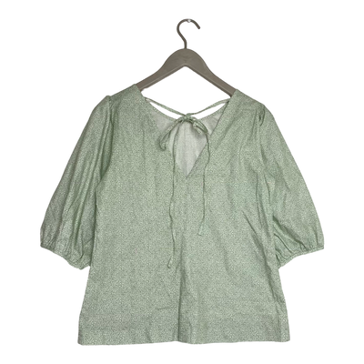 Residus bibi cotton blouse, green/white | woman S