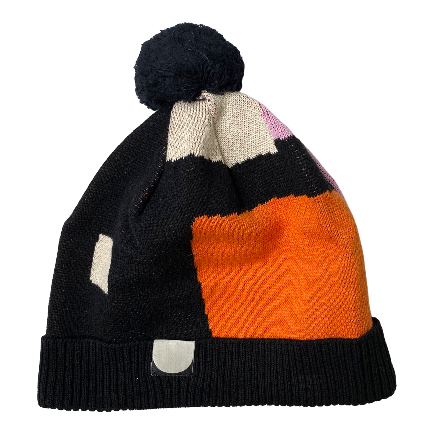 Papu knitted pom beanie, sand/lilac/orange/black | XS/S