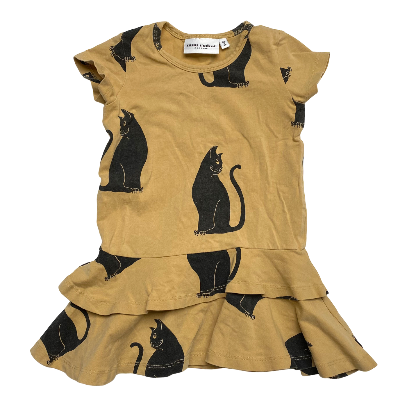 Mini Rodini dress, cats | 80/86cm