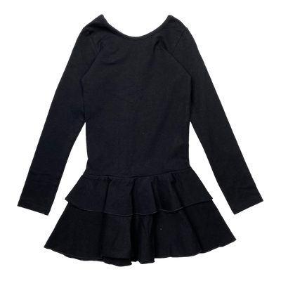 Gugguu frilla dress, black | 110cm