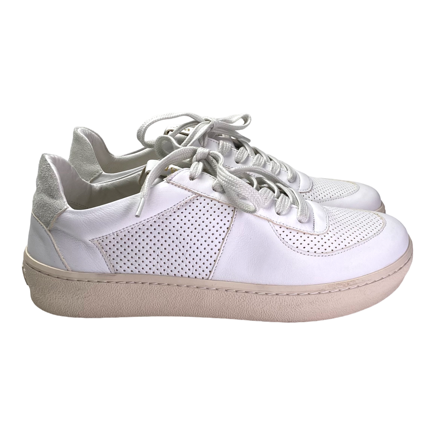 VIBAe London Bio leather sneakers, white/chalk | 43