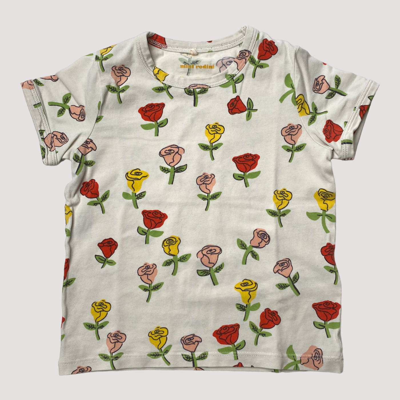t-shirt, roses | 92/98cm