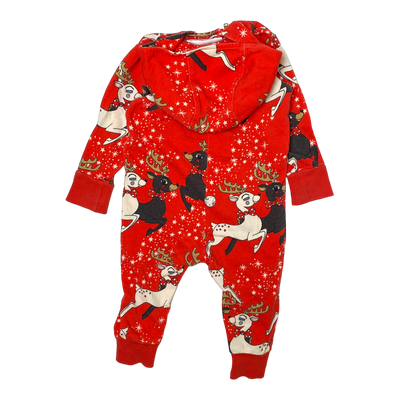 Mini Rodini sweat jumpsuit, reindeers | 68/74cm