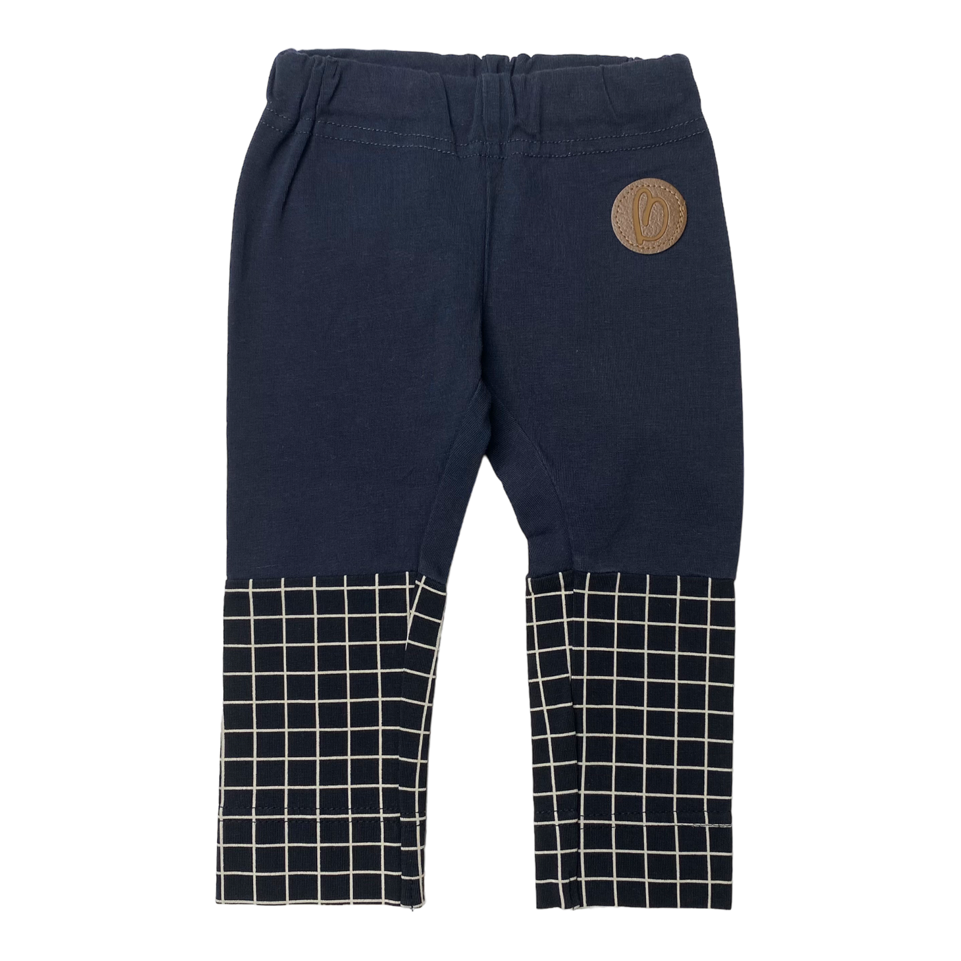 Blaa leggings, midnight blue/grid | 50/56cm