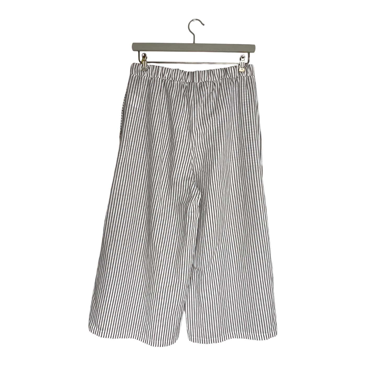 Kaiko linen culottes, falcon stripes | woman L