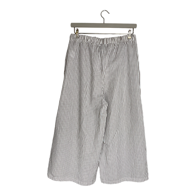 Kaiko linen culottes, falcon stripes | woman L