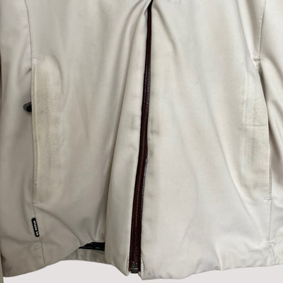 winter shell jacket, ivory | woman 38