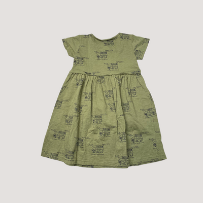 Mainio dress, hunter green | 122/128cm