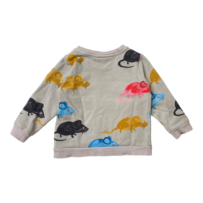 Mini Rodini sweatshirt, mouse | 68/74cm