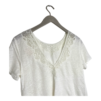 Sézane linen top, white | woman S