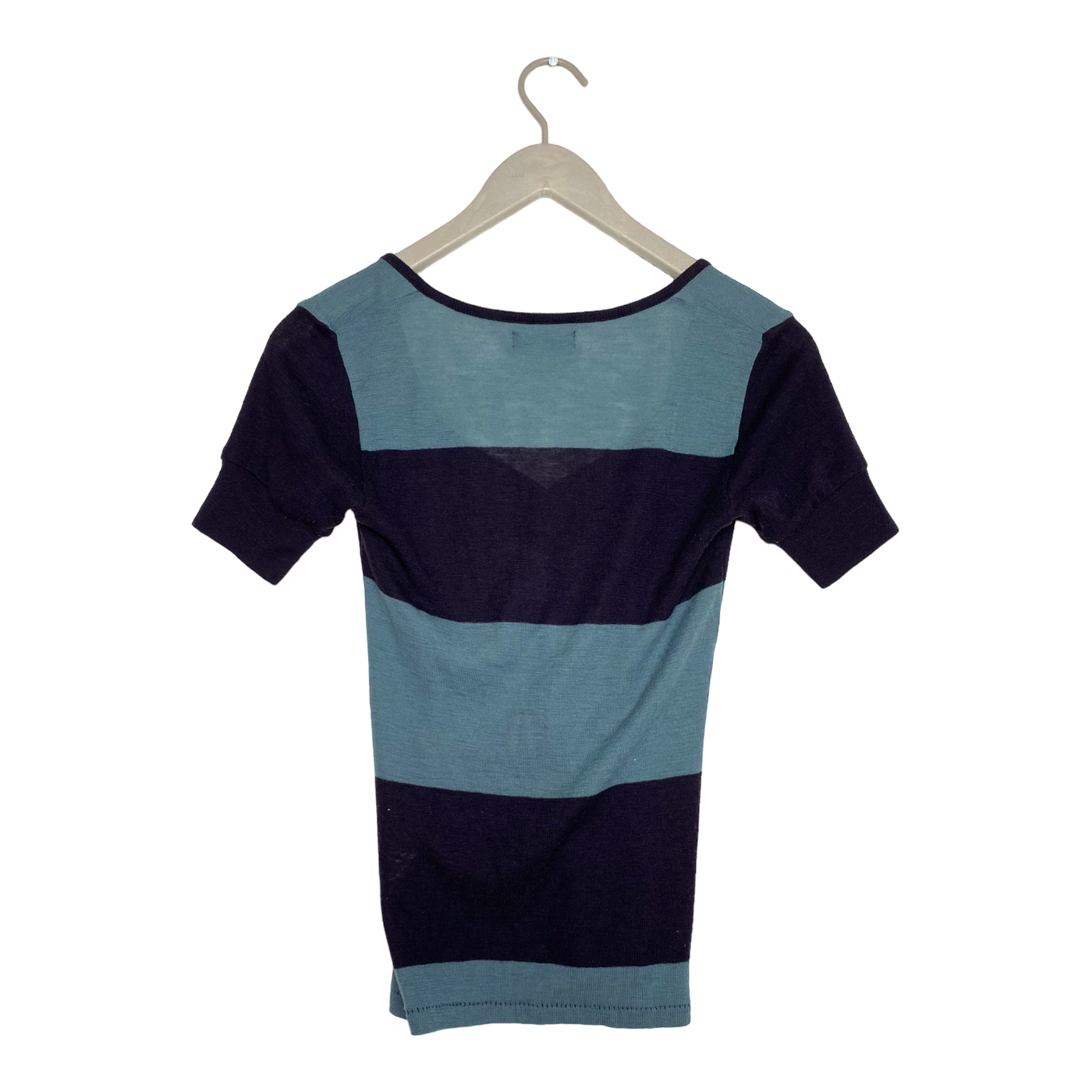 Acne Studios knit t-shirt, turquoise/midnight blue | woman S