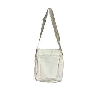 Marimekko canvas shoulder bag, ivory