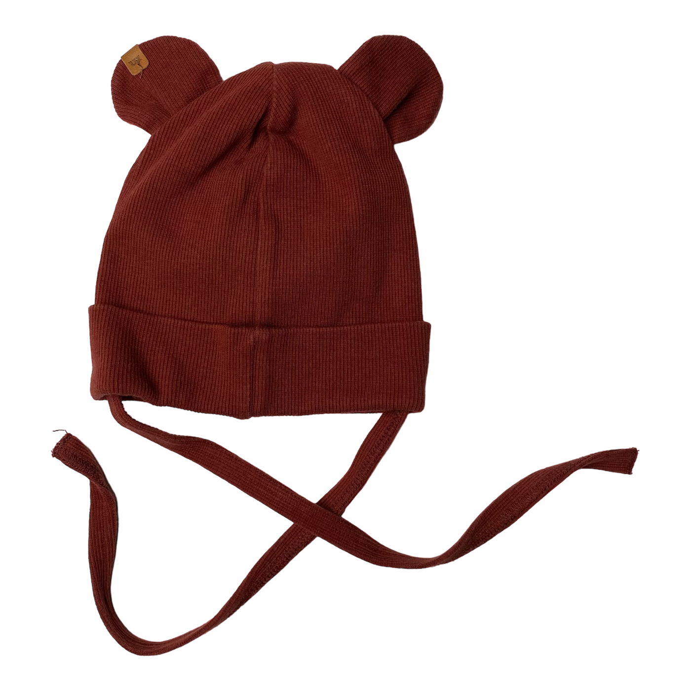 Metsola rib bear beanie, wine | 6-12m