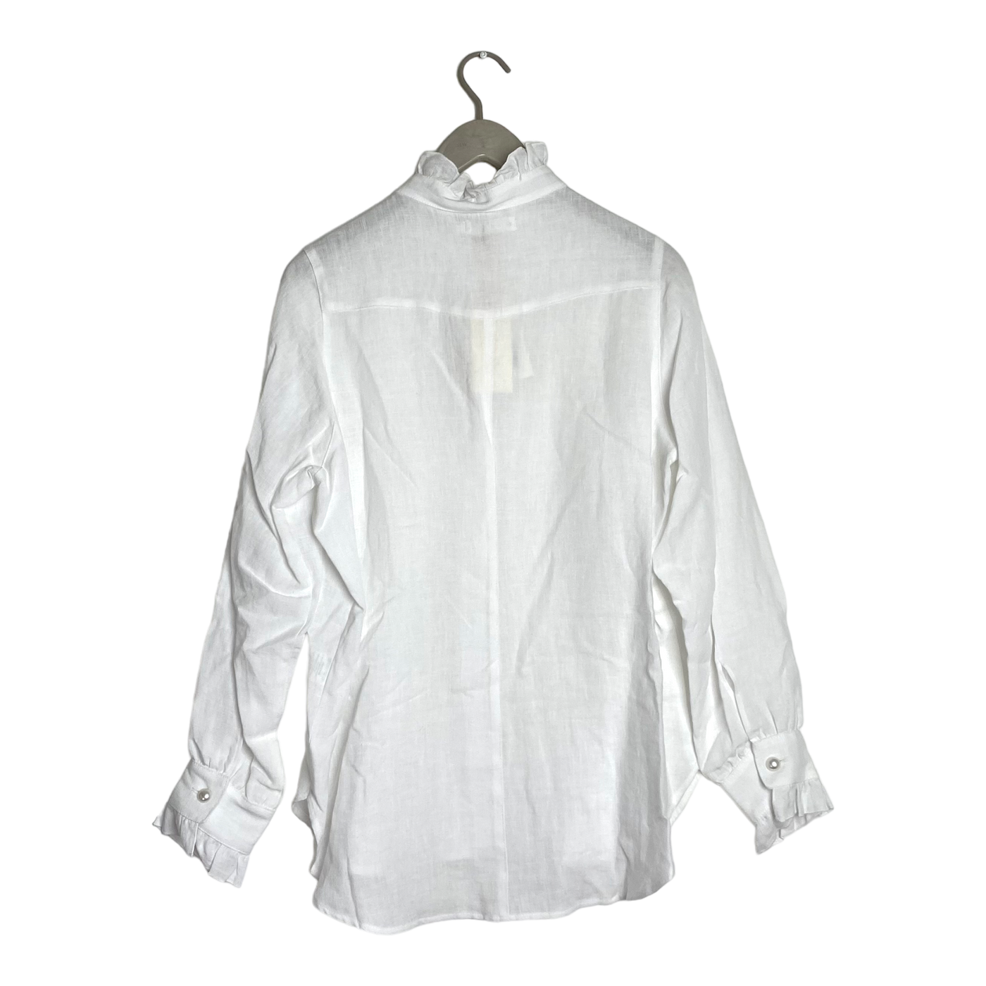 Bypias linen button up blouse, white | woman M