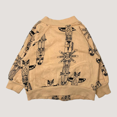 Mini Rodini sweat jacket, totem | 66/74cm