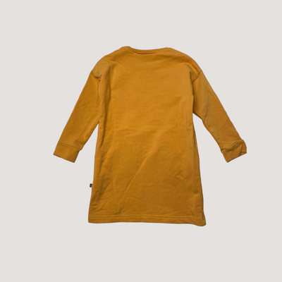 Kaiko sweat dress, amber | 98/104cm