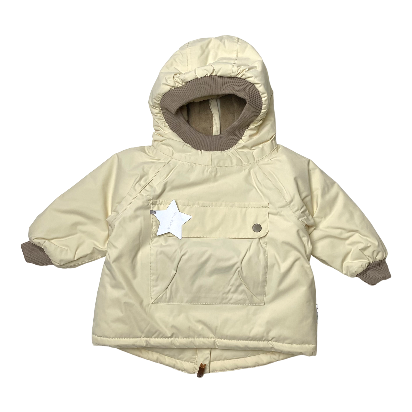 Mini A Ture baby wen winter anorak, angora cream | 74cm