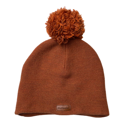 Metsola merino wool beanie, brown | adult onesize