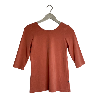 Kaiko cross shirt, coral pink | woman XS