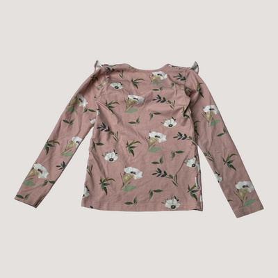 Metsola frilla shirt, pink | 128cm