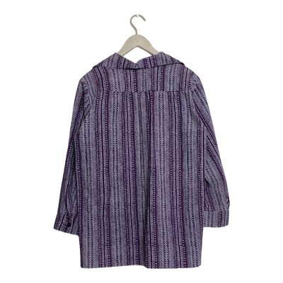 Marimekko vintage shirt, purple and grey | woman 44