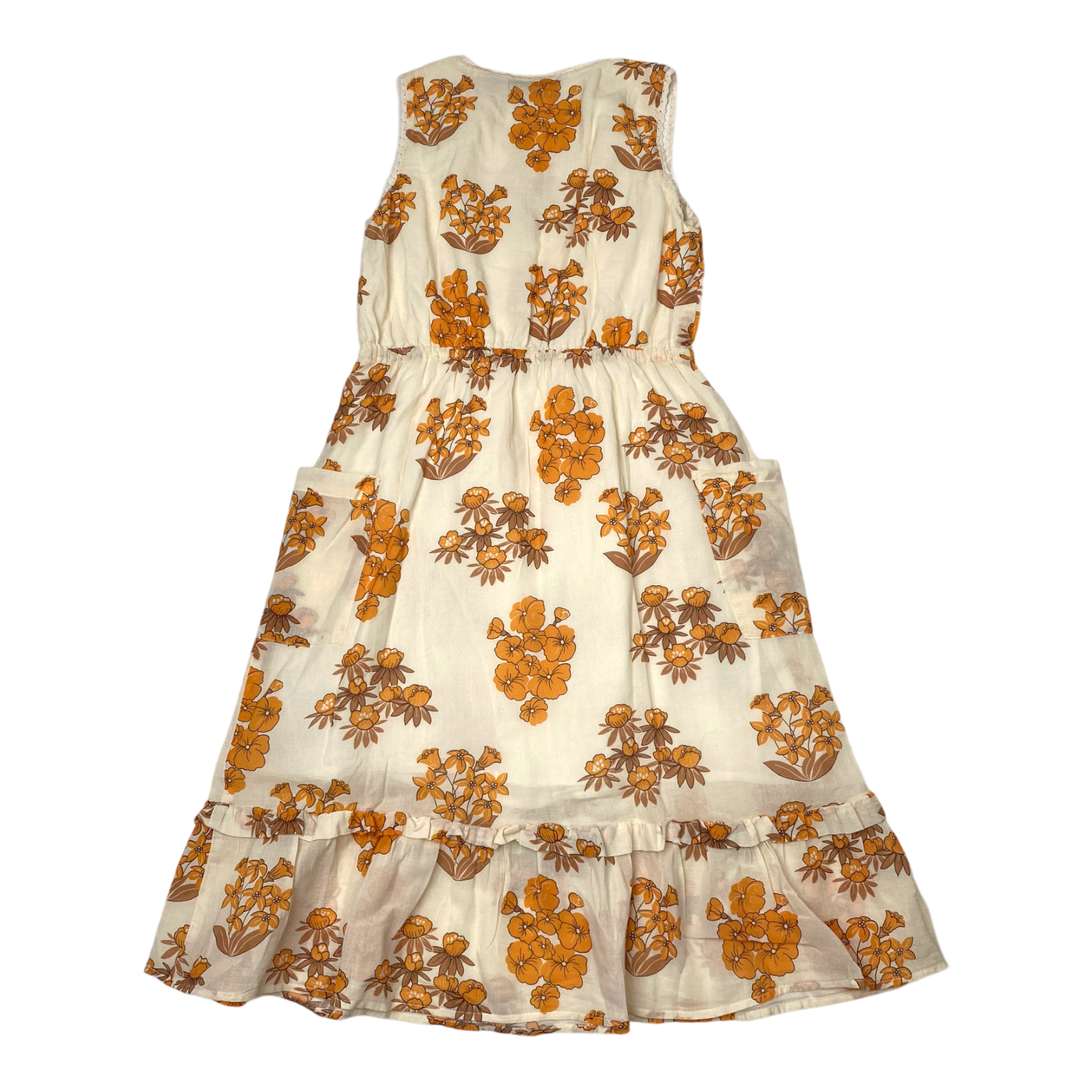 Mini Rodini woven dress, flower | 116/122cm