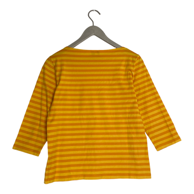 Marimekko stripe shirt, yellow | woman S