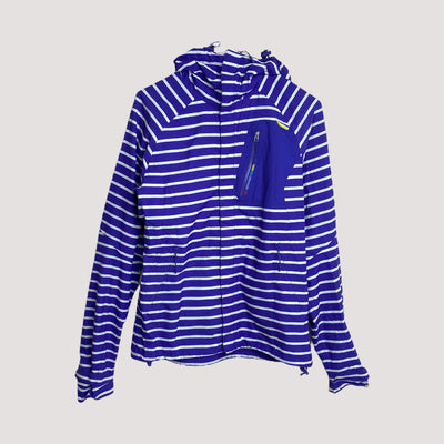 pisara W 2,5 shell jacket, blue and white stripes | woman 38