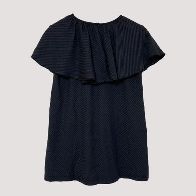 ruffle tunic, black | 146/152cm