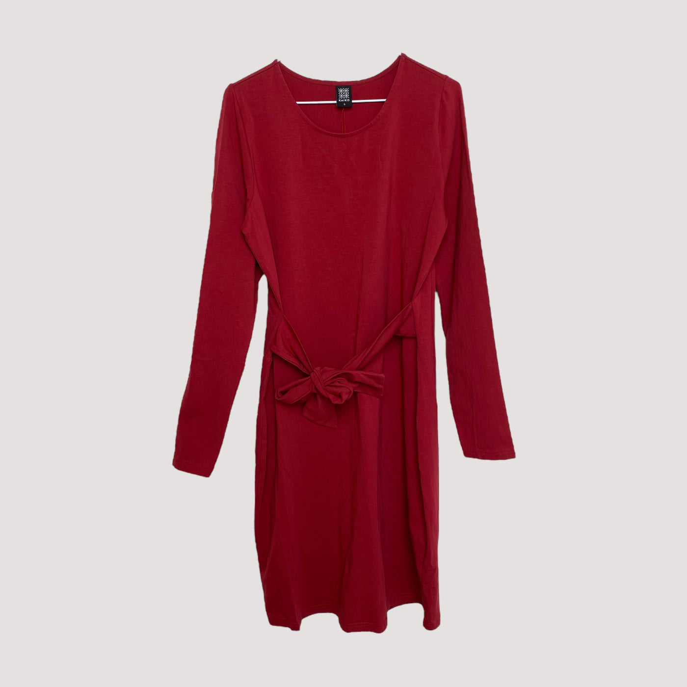 belted dress, fire brick | woman S