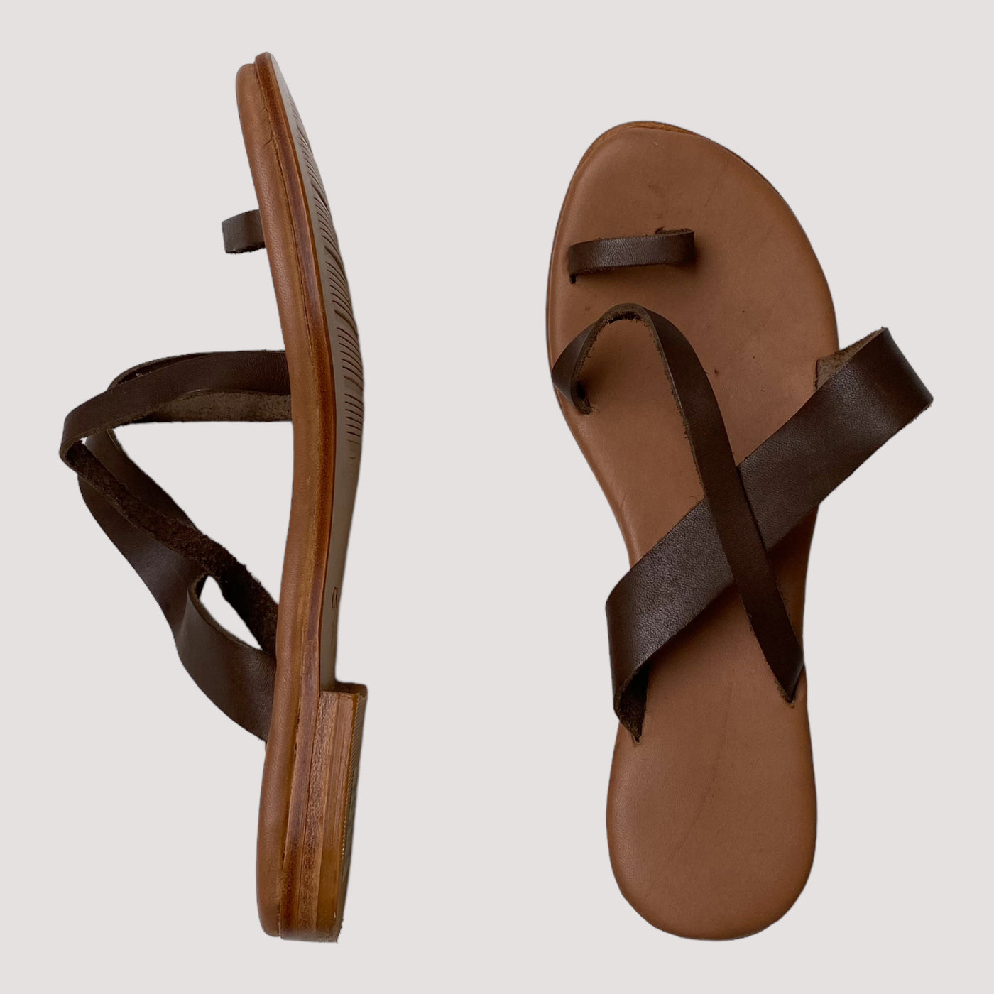 Carla sandals, coffee | 38