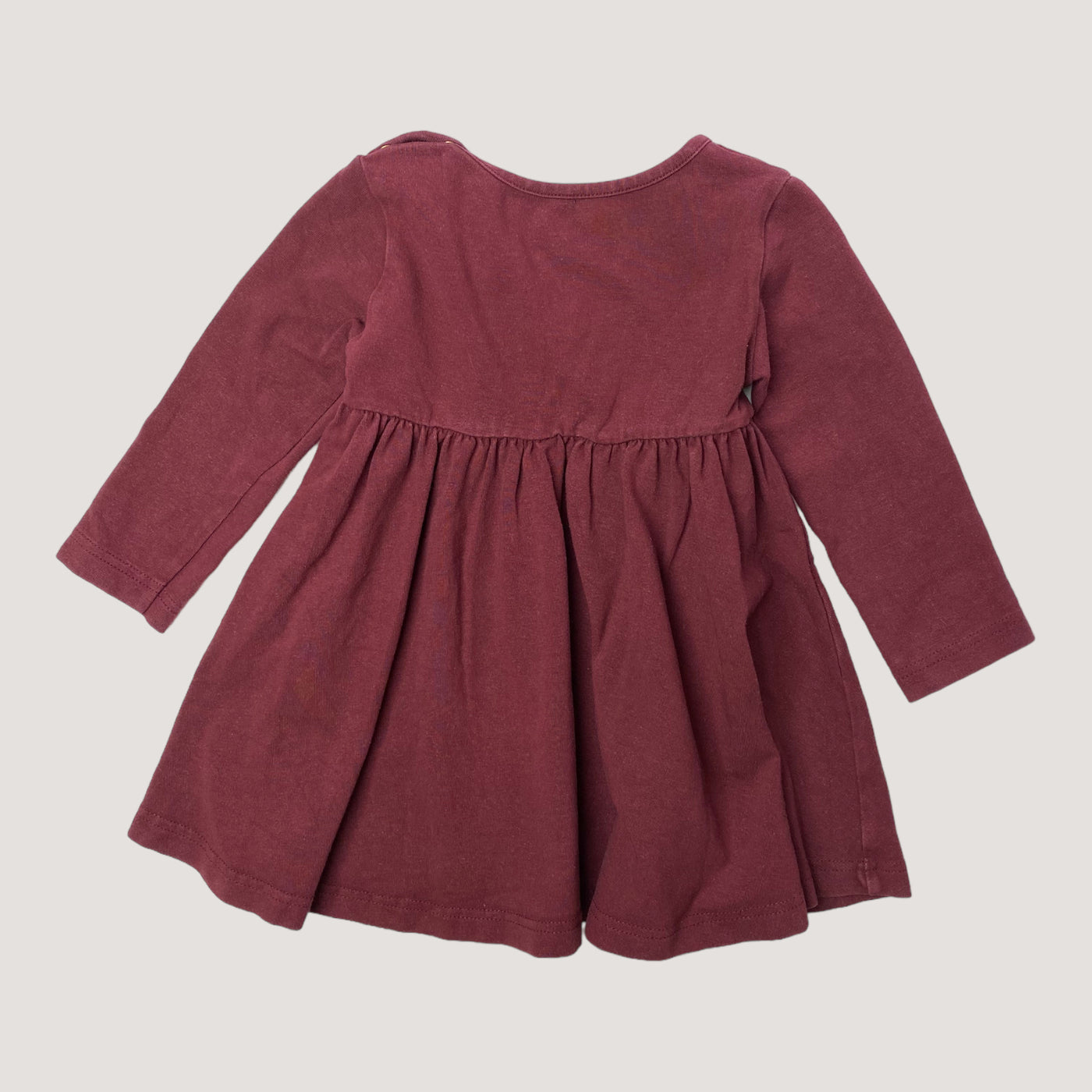 Metsola dress, dark red | 74/80cm
